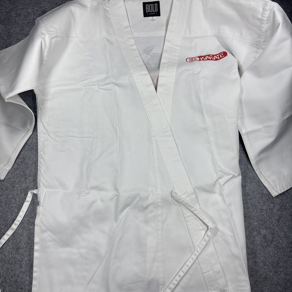 Bold Look Karate Gi 7.5OZ Middleweight Traditional Set White Size 5 300-W NEW